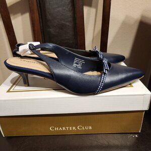 Charter Club Gilaa2 Navy - Sz 9.5M